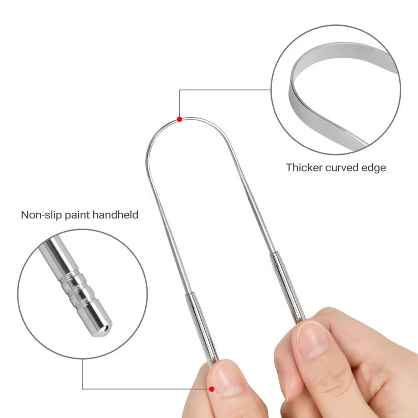 Stainless steel Tongue Scrapper
