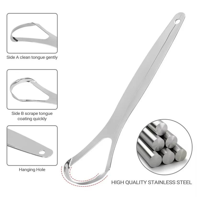 Stainless steel Tongue Scrapper